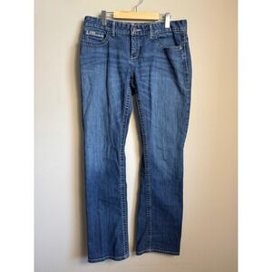 Cinch Ada Mid Rise Bootcut Jeans Dark Wash Denim Blue Womens Western‎ Cowgirl
